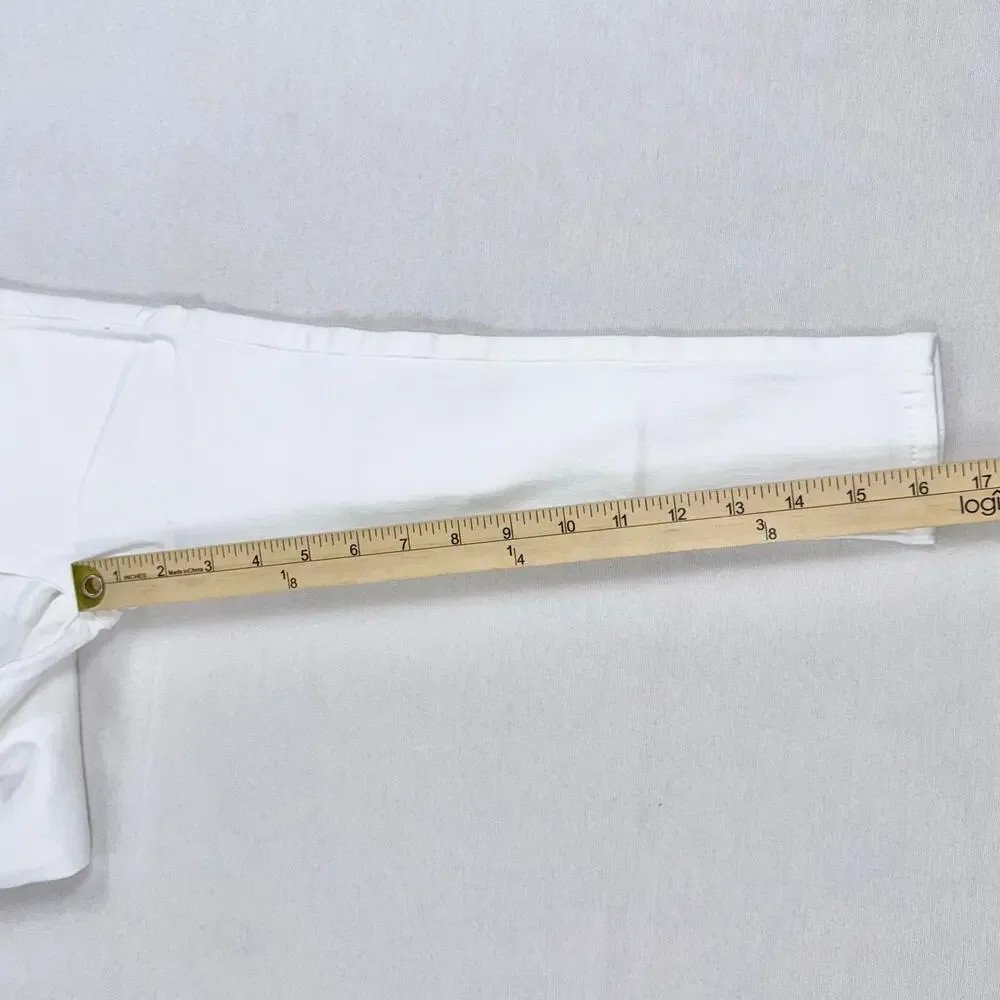 J Crew Crewcuts Jean Girls Colored Runaround Skinny Size 5 White
